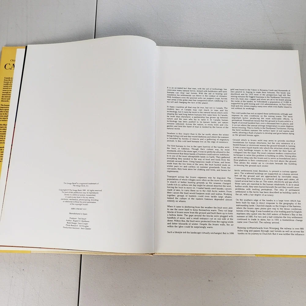Our Beautiful Land CANADA Rupert O Matthews 1989 Hardcover Photography Book